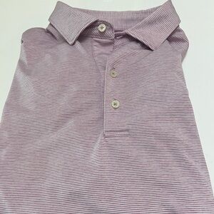 Johnnie O Lyndon Striped Polo (Jam purple color-size L)